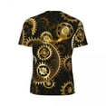thumbnail image 6 of T Shirt For Men Steampunk Brass Gears Gym Beach Retro Print Classic T-Shirts Novelty Tshirt For Coup, 6 of 7