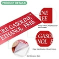 thumbnail image 2 of Uxcell 20-Pack Pure Gasoline Ethanol Free Sticker, 6x2" Adhesive Waterproof No Ethanol Labels Gas Station Pump Decal for Gas Caps,Red and White, 2 of 6