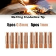 thumbnail image 1 of 10xMB-15AK M6*25mm MIG MAG Welding Torch Contact Tips Aperture Gas Nozzle Copper, 1 of 7