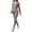 Dark Gray, variant on Tsivenald Womens Thermal Underwear Set 2 Piece Ultra-Soft Fleece Lined Long Sleeve Top & Long Johns Bottom Warm Winter Base Layer
