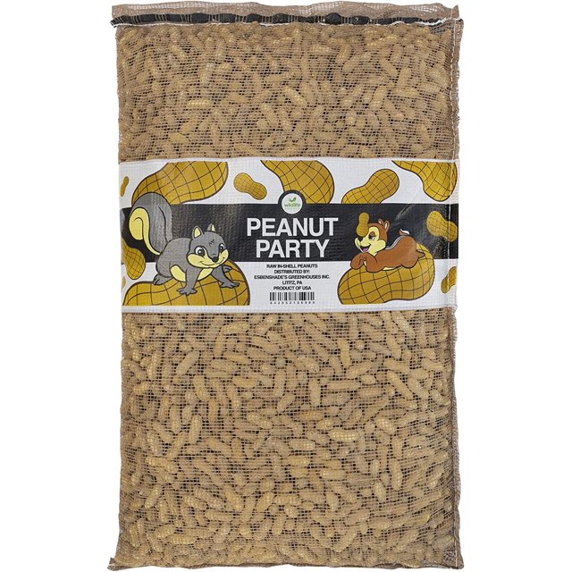 Peanut Party inShell Peanuts for Birds, Squirrels, Wild Animal Food, 25 Pound Bag