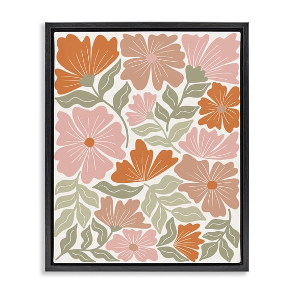 Stupell Industries Bohemian Black Floating Frame Canvas Art, 17 x 21, by Taylor Shannon Designs