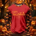 thumbnail image 2 of Zylarhe Kids Halloween Sweatshirts Halloween Theme Kids Sweatshirt Cozy Long Sleeve Red 3-4 Years, 2 of 4