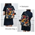 thumbnail image 4 of FORMRS Women's Travel Backpack Purse Anti-Theft Hidden Pockets Casual Shoulder Bag, Bright Colorful Flowers Pattern, 4 of 7