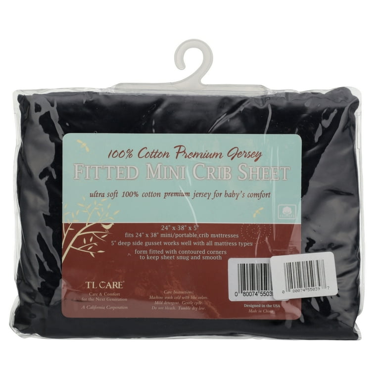 Tl care mini crib sheet top