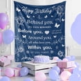 thumbnail image 3 of Gresahom Birthday Gift for Women Blanket, Happy Birthday Decoration Throw Blankets, Birthday Gifts for Men Mother Daughter Grandma, Soft Lightweight Cozy Birthday Blanket " Navy Blue(60"x80"), 3 of 7