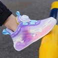 thumbnail image 4 of Boys Girls Running Shoes Kids Athletic Lightweight Breathable Gym School Shoes,Light Purple, 4 of 4