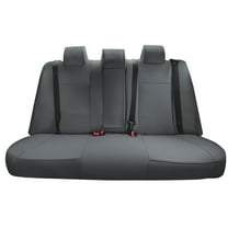 For 2012-2017 Toyota Camry LE | SE | XSE | XLE FH Group Faux Leather Car Seat Covers - Rear Set Solid Gray