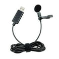 thumbnail image 2 of HONCLL USB Mini Portable Clip-on Lapel Lavalier Buttonhole Mic Wired Microphone for Mobile Phone DSLR Camera Laptop, 2 of 18