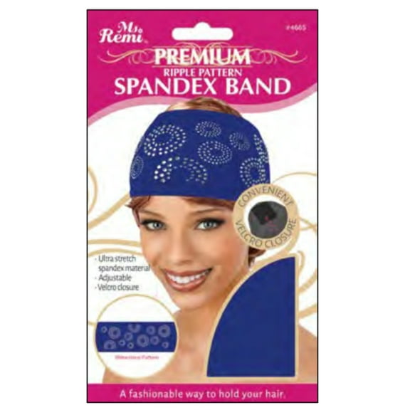 ANNIE - Ms Remi Premium Ripple Pattern Spandex Band Assorted