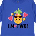 thumbnail image 4 of Inktastic 2nd Birthday Pineapple Girls Hawaiian Girls Long Sleeve Toddler T-Shirt, 4 of 5
