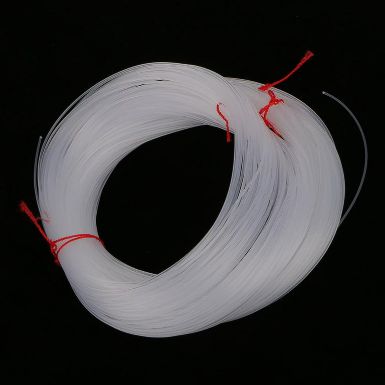 3pcs Monofilament Fishing Line Clear Nylon Sea Fishing .1mm Saltwater and Freshwater, Size: 100m