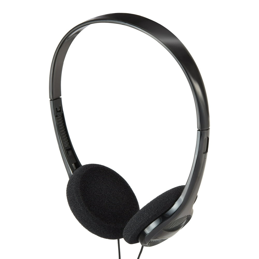 onn. On-Ear Headphones, Black - Walmart.com - Walmart.com