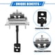 thumbnail image 3 of 2 Pcs Correa de Detención de Puerta No.BK3Z6123500D para Ford E-Transit Transit-150 Transit-250 2015-2022 Frontal, 3 of 7