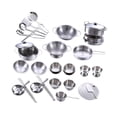 thumbnail image 3 of 25 Pieces Kids Pretend Play Cookware Set Kitchen Toys Durable Fine Polishing, 3 of 8