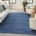 thumbnail image 2 of Nourison Nourison Washables 5'2" x 7' Blue Modern Indoor Non-Slip Flatweave Rug, 2 of 9