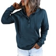 thumbnail image 1 of CAROOTU Women's Hoodies for Winter Fall Drawstring Pullover Hooded with Long Sleeves and Big Pocket Solid Color, 1 of 8