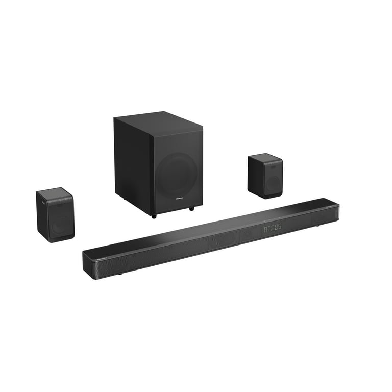 Hisense AX Series 5.1.2 Ch 420W Soundbar with Wireless Subwoofer, Wireless  Rear Speakers, and Dolby Atmos (AX5120G, 2023 Model) 