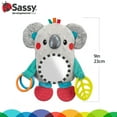 thumbnail image 3 of Sassy Koala Mirror Sensory Velcro Hanging Stroller Baby Toy  0 Months Old and Up, 3 of 6