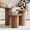 Brown, variant on 3-Piece Round Nesting Coffee Table, Mid Century Modern Wood Side Tables, Space Saving End Table for Living Room, Home Office, Bedroom, Natural