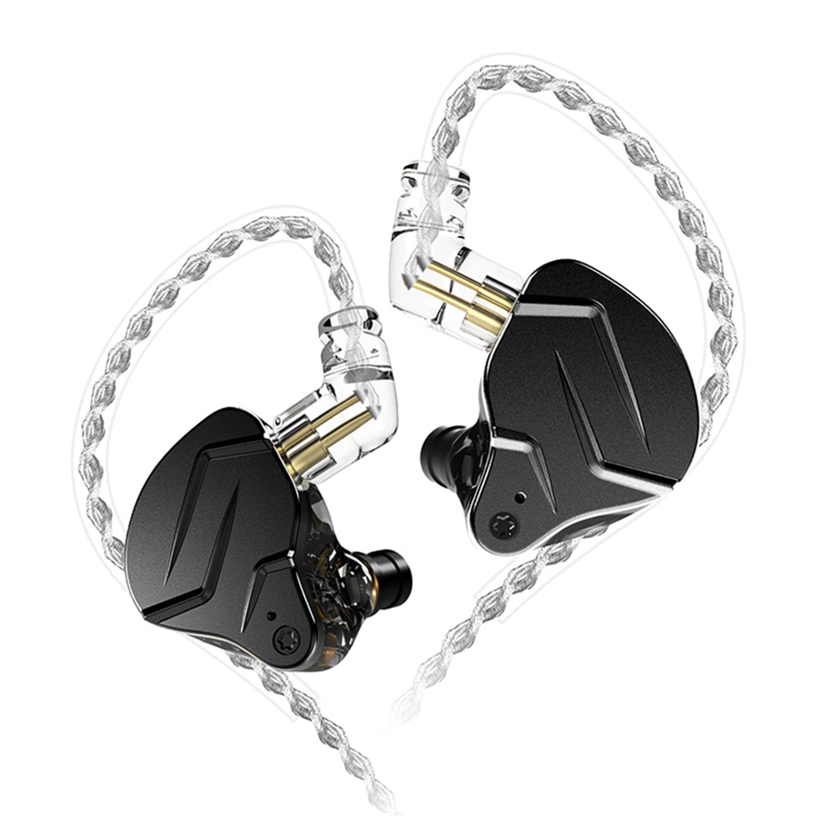 Kz Zsn Pro X Wired In Ear Headphones Diy Earphones 1ba 1dd Driver Hifi Dj Monitor Running Sport Earbud Walmart Com
