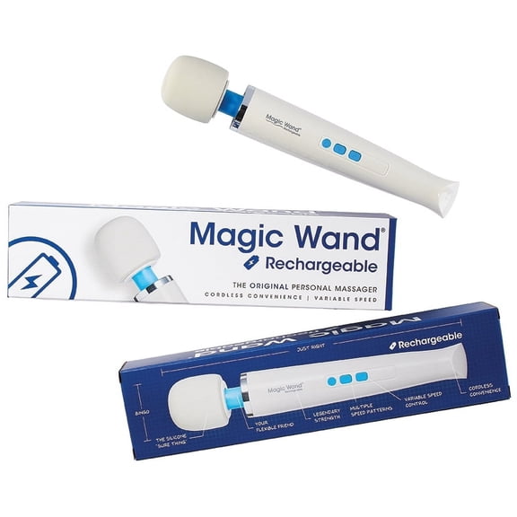 Magic Wand Massager Rechargeable HV-270 Cordless Soft Silicone Head for Muscle Vibrations
