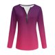 thumbnail image 4 of Ailaofu Women Half Quarter Zip Pullover Long Sleeve Shirts Crew Neck Fall Casual Graphic Sweatshirts Tops, 4 of 5
