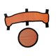 thumbnail image 2 of Almohadillas superiores para cascos de seguridad, bandas , fácil instalación, fácil uso, forro de malla de repuesto para casco de seguridad Naranja oscuro, 2 of 8