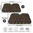 thumbnail image 3 of Balery Flowe Rooster Print Car Windshield Sun Shade,Windshield Sunshade for Car Pickup Truck SUV Accessories-Medium, 3 of 7