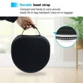 thumbnail image 4 of ProCase Hard Case for New AirPods Max, Travel Carrying Headphone Case with Silicone Earpad Cover & Mesh Pocket, AirPods Max Protective Portable Storage Bag -Black, 4 of 8