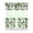 Tropical Plants2, variant on Abstract Geometric Kitchen Curtains Set of 3 - Rainbow Gradient Tier Panels & Valance, Farmhouse Caf Curtains with Rod Pocket, Semi-Sheer Window Treatments 54x18"+2x27.5x24"