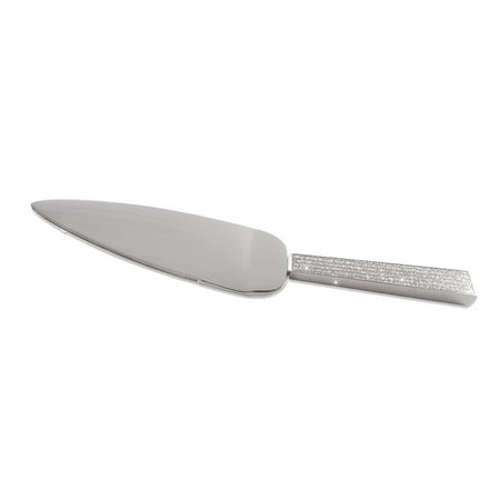 Silver Plated Server - Artistique Cake Server, Silver Glitter Design