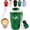 Green*Smart Model, variant on Coffee Vacuum Flask, 1 Count Portable Coffee Cup with Lid & Handle, Stainless Steel Insulated Water Bottle for Home, Office, and Outdoor Use (Purple*Basic Model)