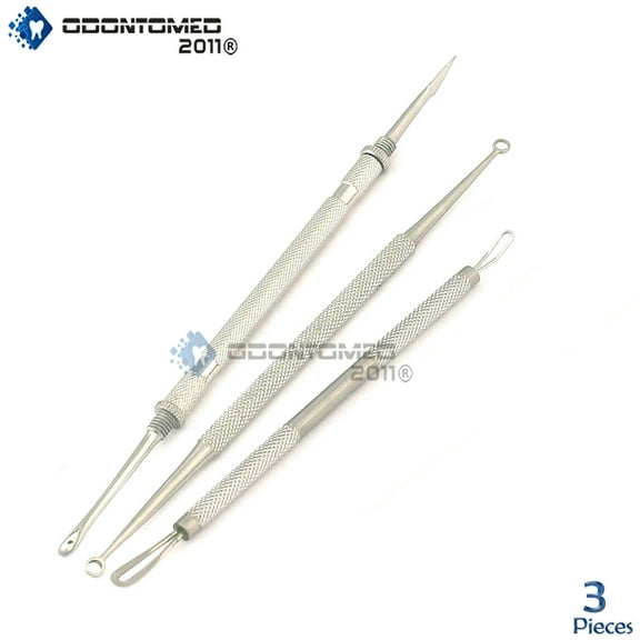 OdontoMed2011 Clear mouth acne needle set cell clamp pull black head artifact beauty Tool 3Pcs