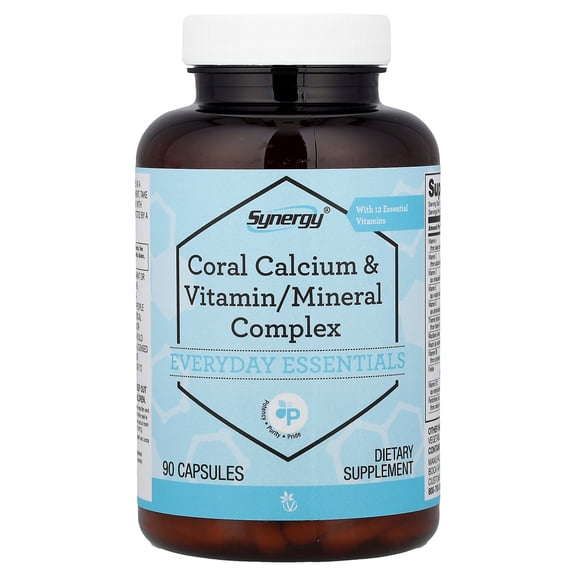 Vitacost Synergy®, Coral Calcium & Vitamin/Mineral Complex, 90 Capsules