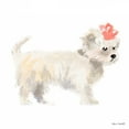 thumbnail image 2 of Loreth, Lanie 20x20 White Modern Wood Framed Museum Art Print Titled - Girly Puppy, 2 of 4