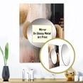 thumbnail image 3 of Designart "Marble Energy Metallic Circles III" Abstract Marble Mirror Wall Decor - Modern Gold Abstract Large Mirror For Wall Art Decor - 32" x 24" Inch, 3 of 5