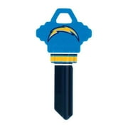 Hillman 5960711 Los Angeles Chargers Painted Key House & Office Blank Single Sided Universal Key - Pack of 6