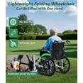 thumbnail image 3 of NOMIGO Lightweight Portable Wheelchair Weight Only 10 kg Load capacity 220 lb Equipped with handbrake, 3 of 9