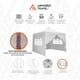 thumbnail image 3 of Toldo con paredes Armored Travel Carpa plegable retráctil 3x3 m Reforzado maleta, 3 of 10