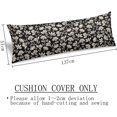 thumbnail image 5 of Vintage Flowers Body Pillow Cover 20"x54" Pillow Case Cute Old White Contrast Floral Long Pillow Cases Protector with Zipper Daisy Flower Decorative Bedding Pillowcase Rectangle Cushion Covers for Bed, 5 of 5