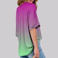 thumbnail image 5 of Raeneomay Oversized T Shirts Tunic Tops Women's Casual CrewNeck Short-Sleeved Gradation Print Short Loose T-Shirt Tops, 5 of 6