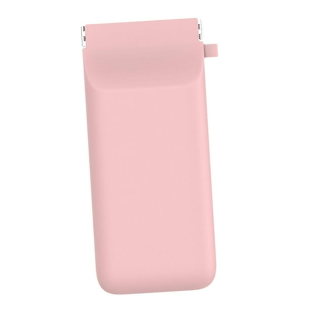 Bolsa de maquillaje pequeña, bolsa de cosméticos de bolsillo, bolso de mano reutilizable con cierre automático para Rosa M