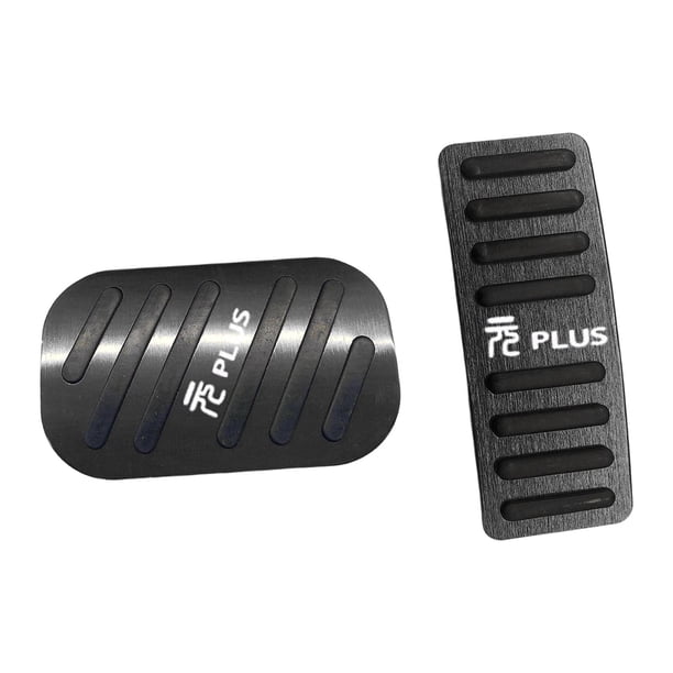 Cubierta de pedal de freno de cubierta de pedal de gas Almohadillas de pedales antideslizantes de aleación de aluminio Negro kusrkot Almohadillas para pedales