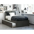 thumbnail image 5 of Richmond Twin Platform Bed with Flat Panel Foot Board and Twin Size Urban Trundle Bed in Grey, 5 of 7
