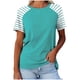 thumbnail image 1 of Camisetas de Manga Corta para las Mujeres a Cuadros Impreso Botón Casual Camiseta, Camisetas de Mujer Casual para Primavera Verano, 1 of 3