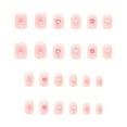 thumbnail image 4 of Stgfyxgs 2x24Pieces Valentine's Day Press on Nails Red White Hearts Elegant Nail Extension Women Girls Fake Nails for Holiday Christmas , Pink, 2 Pcs, 4 of 9