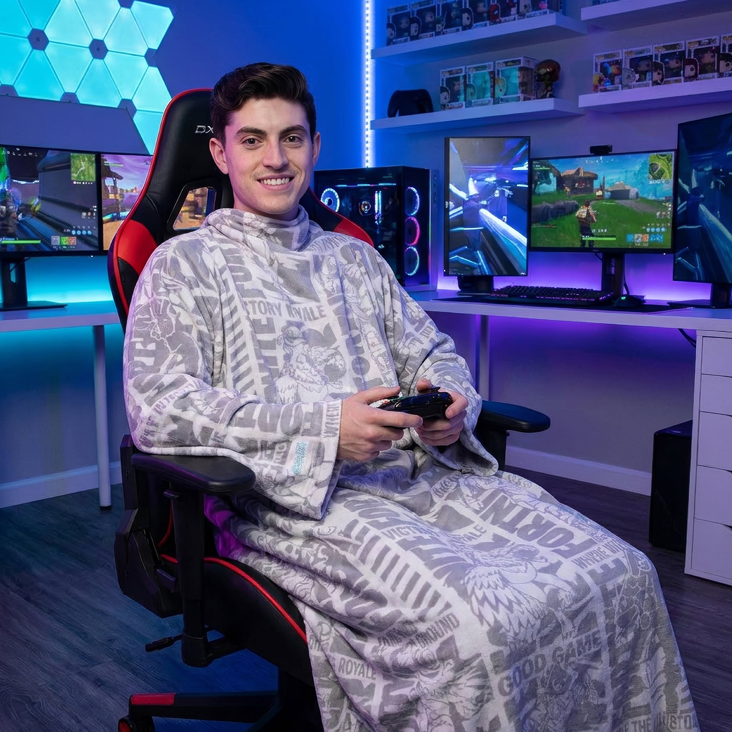 Snuggie The Original Wearable Blanket with Sleeves Fortnite Victory Super Soft Fleece