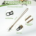 thumbnail image 2 of Uxcell Paracord Lanyard, Heavy Duty Keychain Lanyards Camouflage, 2 of 7