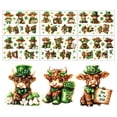 thumbnail image 2 of SHENERDA Saint Patrick Stickers PVC Festive Cute Reusable Party Decorations Shamrock Cow Transfers Stickers for Notebook Computer Water Bottle Diary Scrapbook Spring Window Decor, 2 of 10